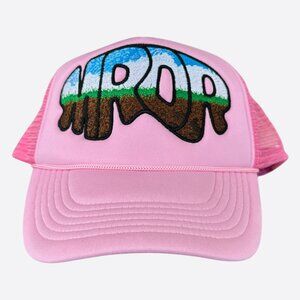 Who Decides War Pink MRDR Embroidered Patch Trucker Hat